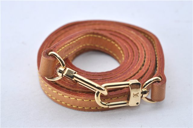 Authentic Louis Vuitton Leather Shoulder Strap Beige 46.5