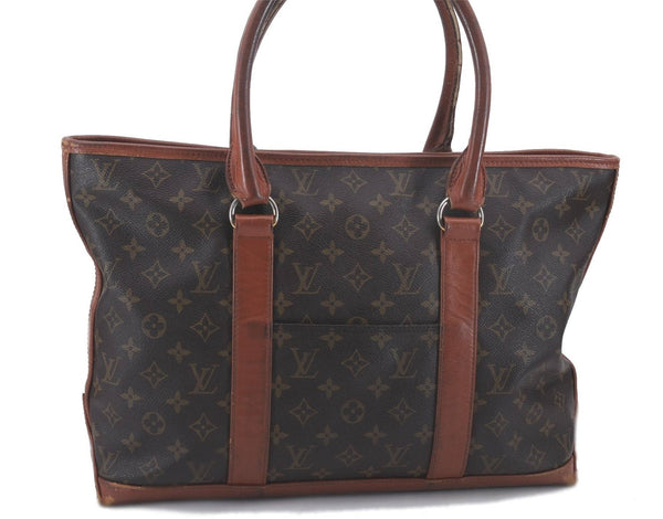 Auth Louis Vuitton Monogram Sac Weekend PM Vintage Tote Hand Bag M42425 LV 3384D
