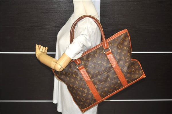 Auth Louis Vuitton Monogram Sac Weekend PM Vintage Tote Hand Bag M42425 LV 3384D