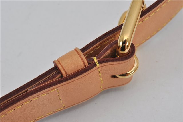 Authentic Louis Vuitton Leather Shoulder Strap Beige 35-39