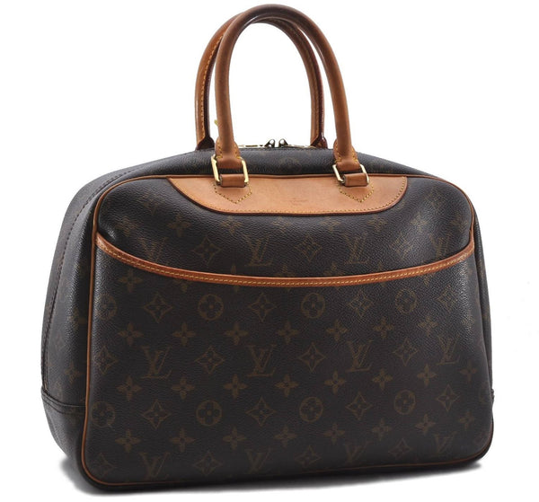 Authentic Louis Vuitton Monogram Deauville Hand Bag M47270 LV 3385D