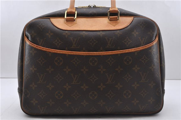 Authentic Louis Vuitton Monogram Deauville Hand Bag M47270 LV 3385D