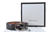 Auth GUCCI Guccissima Interlocking Belt GG Leather 37.4" 411924 Brown Box 3385F