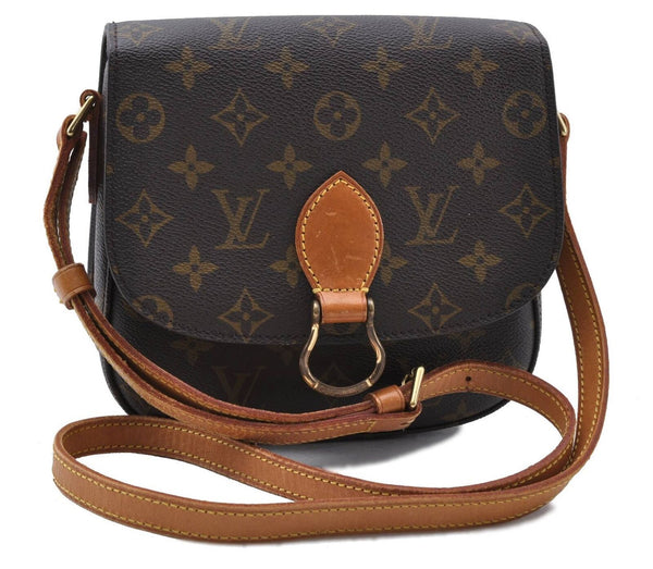 Auth Louis Vuitton Monogram Saint Cloud MM Shoulder Cross Bag M51243 LV 3386C
