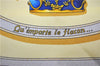 Authentic HERMES Carre 90 Scarf "Qu' importe le flacon..." Silk Yellow 3387F