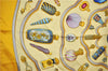 Authentic HERMES Carre 90 Scarf "Qu' importe le flacon..." Silk Yellow 3387F