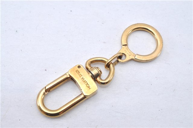 Authentic Louis Vuitton Charm Key Chain Anokre Gold M62694 LV 3389F