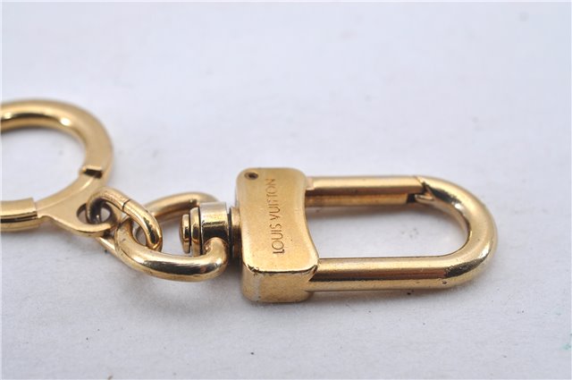 Authentic Louis Vuitton Charm Key Chain Anokre Gold M62694 LV 3389F