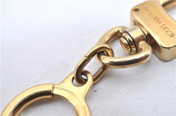 Authentic Louis Vuitton Charm Key Chain Anokre Gold M62694 LV 3389F