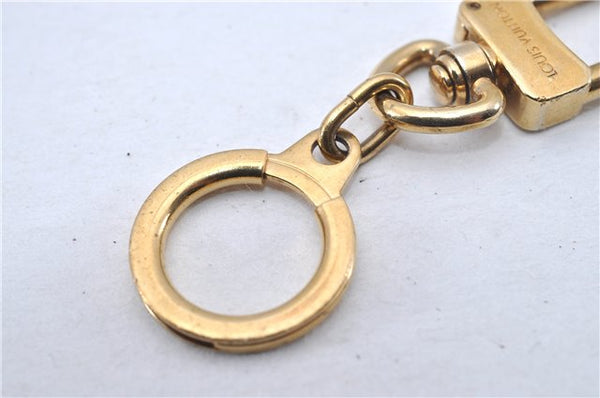 Authentic Louis Vuitton Charm Key Chain Anokre Gold M62694 LV 3389F