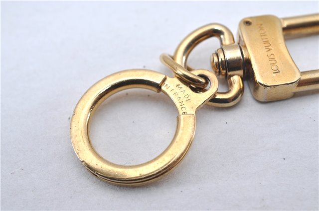 Authentic Louis Vuitton Charm Key Chain Anokre Gold M62694 LV 3389F