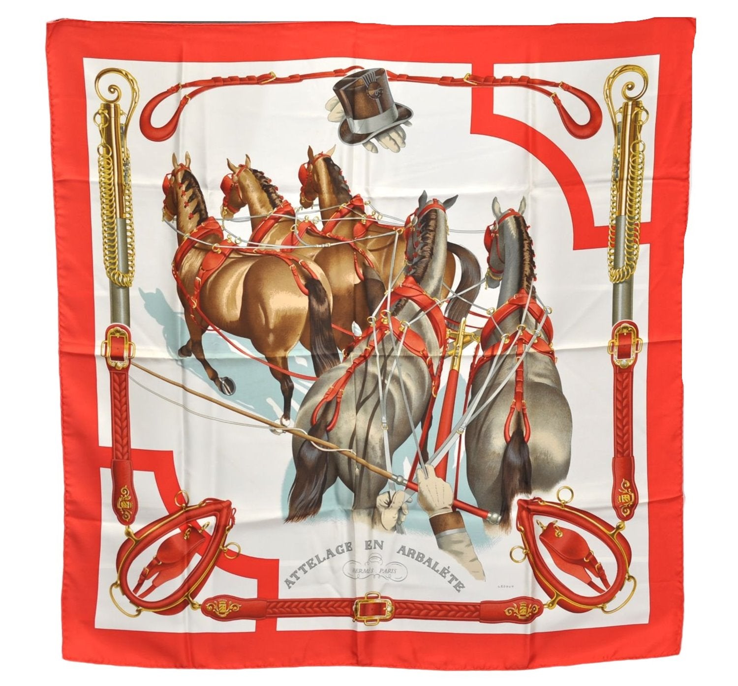 Authentic HERMES Carre 90 Scarf 