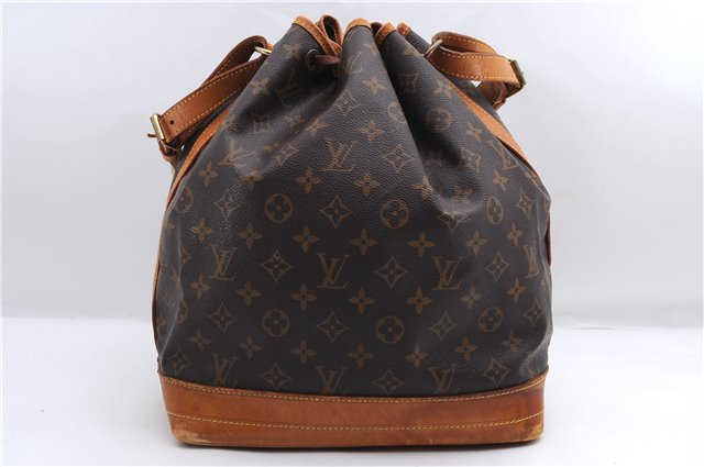 Authentic Louis Vuitton Monogram Noe Shoulder Bag Purse M42224 LV 3391E