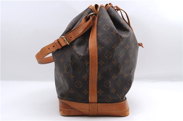 Authentic Louis Vuitton Monogram Noe Shoulder Bag Purse M42224 LV 3391E
