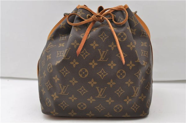 Authentic Louis Vuitton Monogram Petit Noe Shoulder Bag M42226 LV 3400E