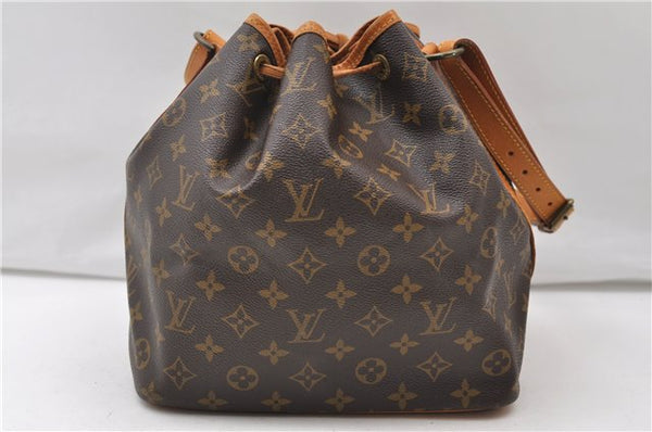 Authentic Louis Vuitton Monogram Petit Noe Shoulder Bag M42226 LV 3400E