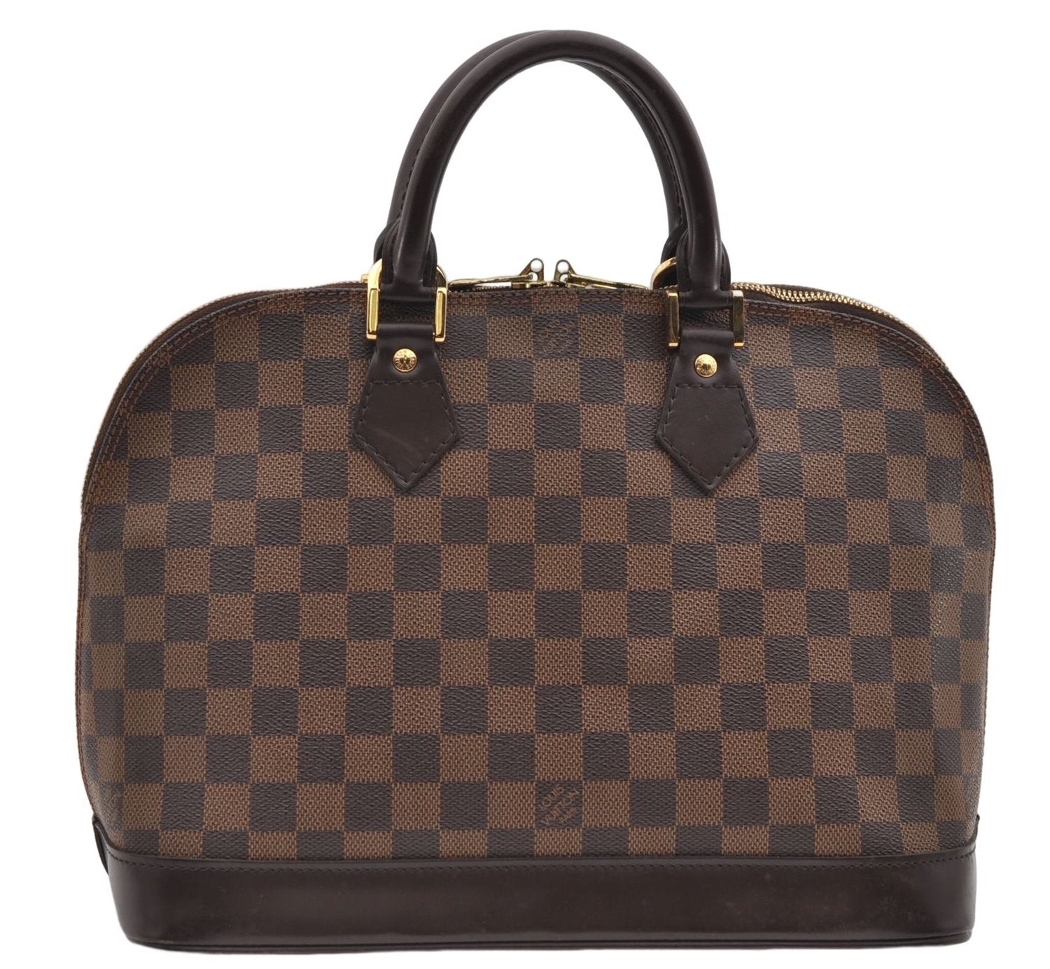 Authentic Louis Vuitton Damier Alma Hand Bag N51131 LV 3401E