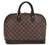Authentic Louis Vuitton Damier Alma Hand Bag N51131 LV 3401E