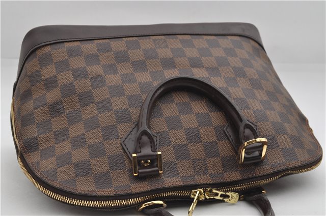 Authentic Louis Vuitton Damier Alma Hand Bag N51131 LV 3401E