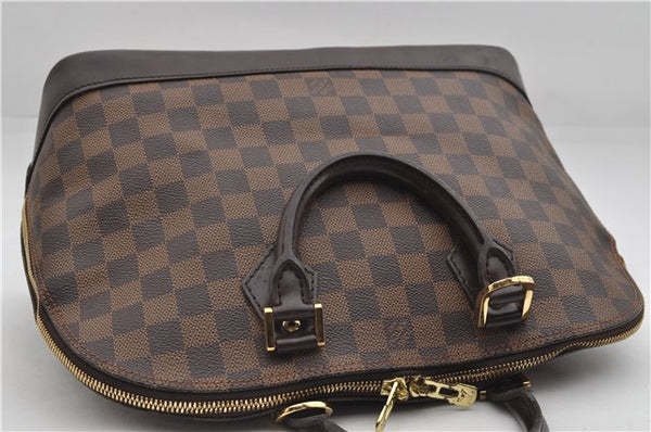 Authentic Louis Vuitton Damier Alma Hand Bag N51131 LV 3401E