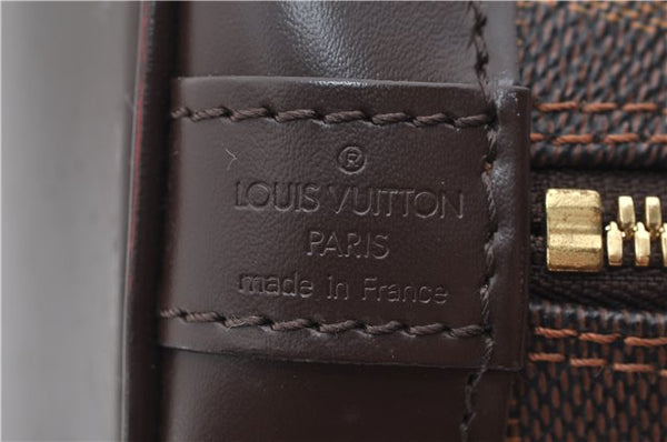Authentic Louis Vuitton Damier Alma Hand Bag N51131 LV 3401E