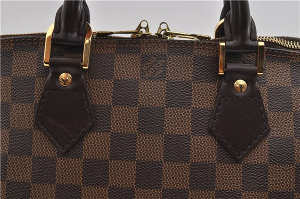 Authentic Louis Vuitton Damier Alma Hand Bag N51131 LV 3401E