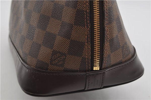 Authentic Louis Vuitton Damier Alma Hand Bag N51131 LV 3401E