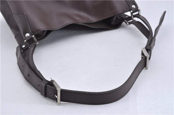 Authentic Louis Vuitton Epi Mandara MM Shoulder Cross Bag Brown M5889D LV 3401F
