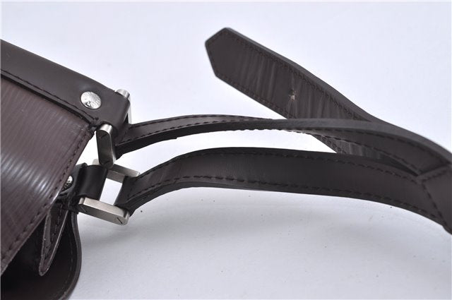 Authentic Louis Vuitton Epi Mandara MM Shoulder Cross Bag Brown M5889D LV 3401F