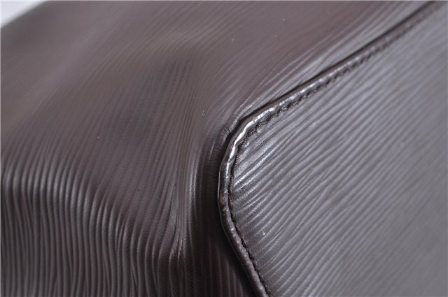 Authentic Louis Vuitton Epi Mandara MM Shoulder Cross Bag Brown M5889D LV 3401F