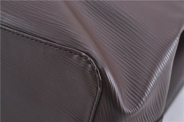 Authentic Louis Vuitton Epi Mandara MM Shoulder Cross Bag Brown M5889D LV 3401F