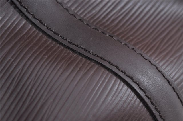 Authentic Louis Vuitton Epi Mandara MM Shoulder Cross Bag Brown M5889D LV 3401F