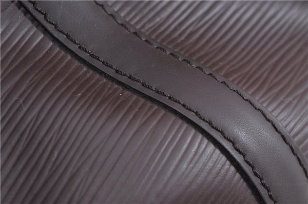 Authentic Louis Vuitton Epi Mandara MM Shoulder Cross Bag Brown M5889D LV 3401F