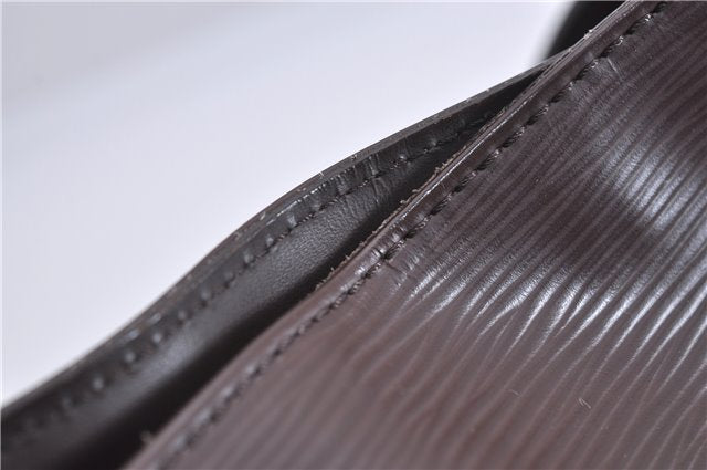 Authentic Louis Vuitton Epi Mandara MM Shoulder Cross Bag Brown M5889D LV 3401F