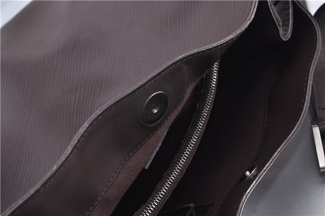 Authentic Louis Vuitton Epi Mandara MM Shoulder Cross Bag Brown M5889D LV 3401F