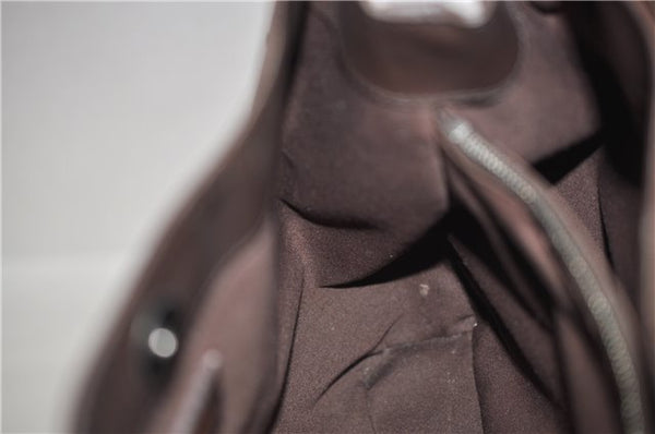 Authentic Louis Vuitton Epi Mandara MM Shoulder Cross Bag Brown M5889D LV 3401F