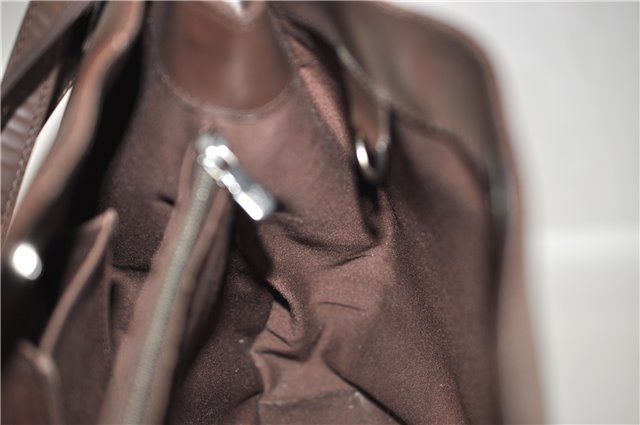 Authentic Louis Vuitton Epi Mandara MM Shoulder Cross Bag Brown M5889D LV 3401F