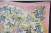 Authentic HERMES Carre 90 Scarf "Les Amazones" Silk Pink 3403D