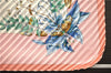 Authentic HERMES Pleats Scarf "Pythagore" Silk Pink Box 3408D