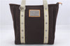Authentic Louis Vuitton Antigua Cabas MM Tote Bag Brown White M80663 LV 3410D