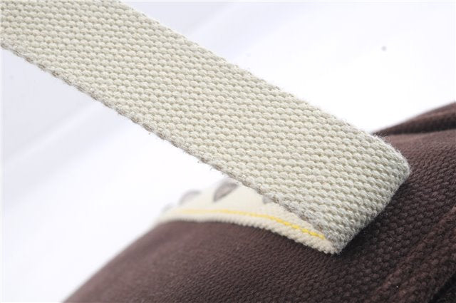 Authentic Louis Vuitton Antigua Cabas MM Tote Bag Brown White M80663 LV 3410D