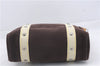 Authentic Louis Vuitton Antigua Cabas MM Tote Bag Brown White M80663 LV 3410D