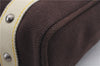 Authentic Louis Vuitton Antigua Cabas MM Tote Bag Brown White M80663 LV 3410D