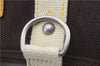 Authentic Louis Vuitton Antigua Cabas MM Tote Bag Brown White M80663 LV 3410D