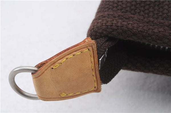 Authentic Louis Vuitton Antigua Cabas MM Tote Bag Brown White M80663 LV 3410D