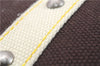 Authentic Louis Vuitton Antigua Cabas MM Tote Bag Brown White M80663 LV 3410D