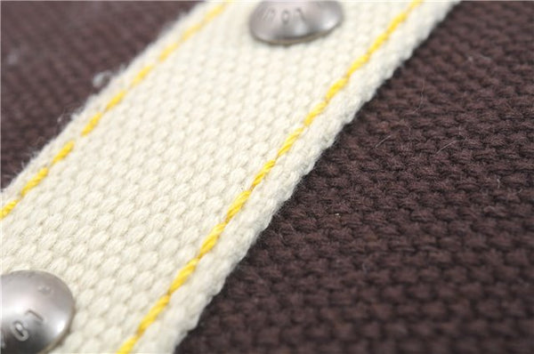 Authentic Louis Vuitton Antigua Cabas MM Tote Bag Brown White M80663 LV 3410D