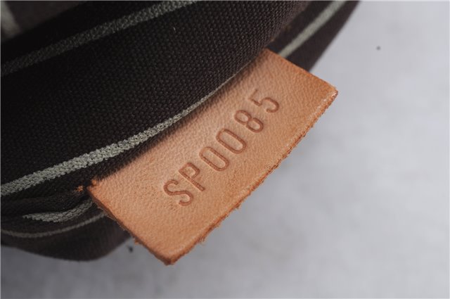 Authentic Louis Vuitton Antigua Cabas MM Tote Bag Brown White M80663 LV 3410D