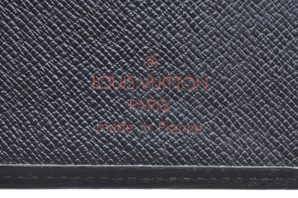 Auth Louis Vuitton Epi Porte Billet Carte Credit Monnaie Wallet Black Junk 3411H