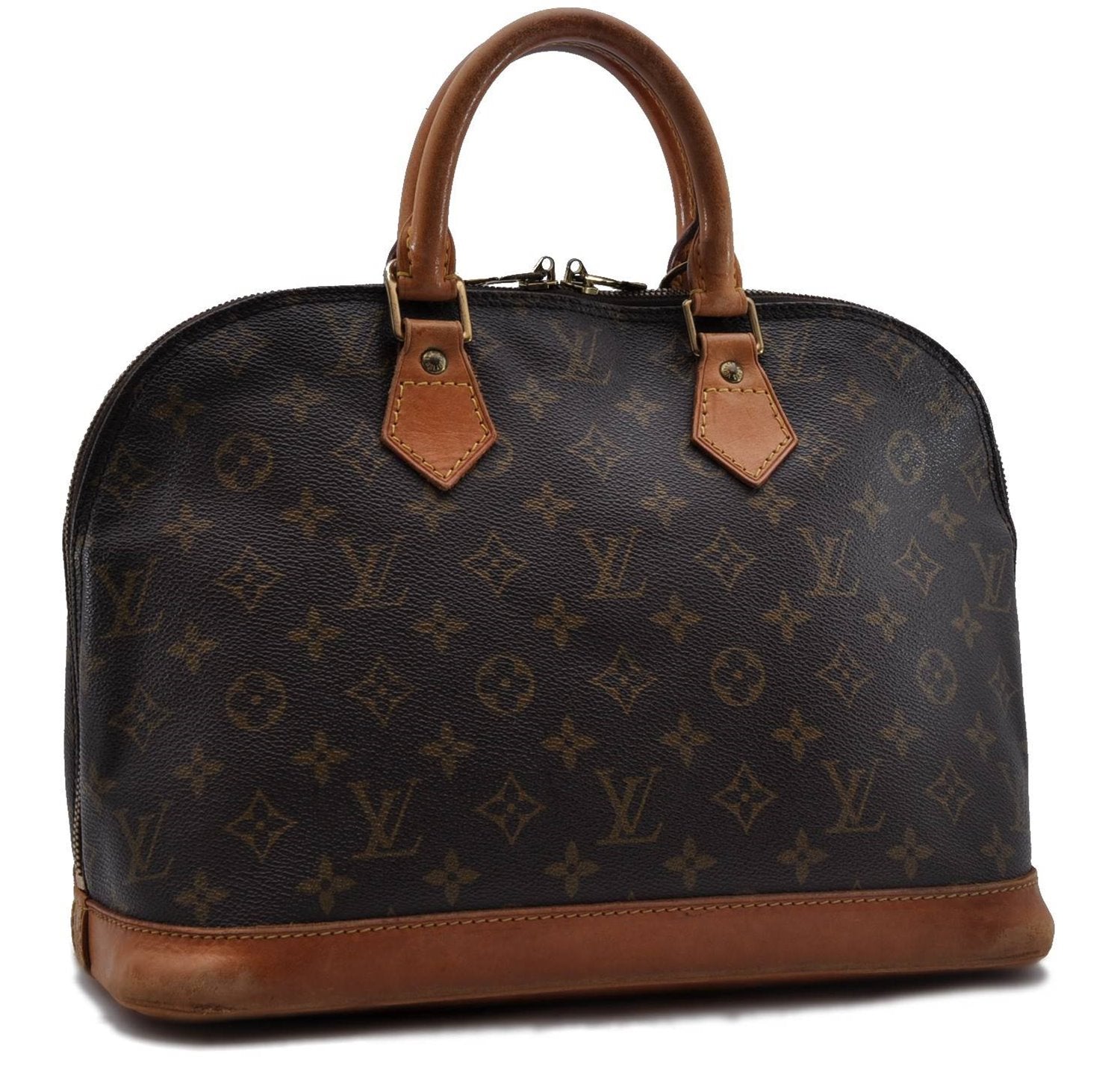 Authentic Louis Vuitton Monogram Alma Hand Bag Purse M51130 LV 3419D